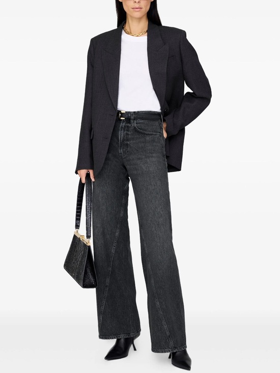 Anine Bing Denim - Anine Bing Brie High-Rise Jeans in Washed Black